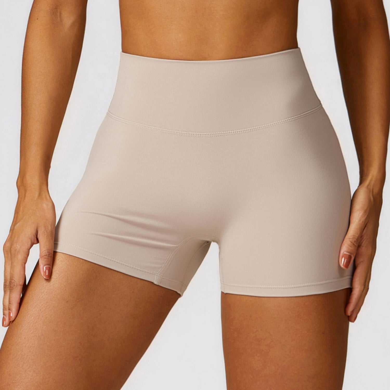 Short de yoga haute taille Belly Contracting Peach Hip Lifting Sport Short