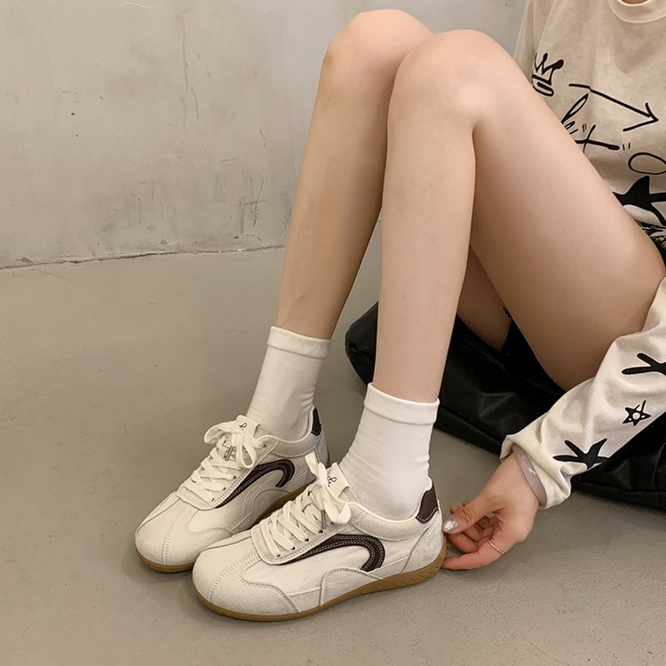 Retro Hauteur intérieure Augmenter l'entraînement allemand Forrest Gump Chaussures Femmes Retro Flat Cas