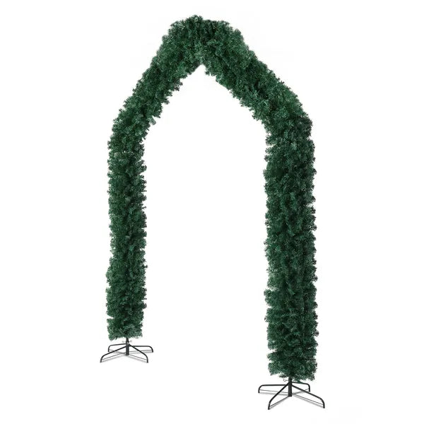 240X40X260cm 1650 Branches PVC Christmas Arch Party Arch Decoration Green