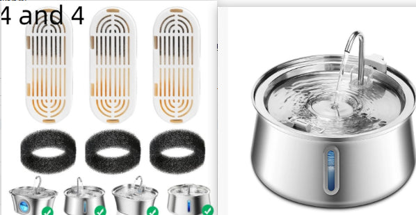 4L goutte d'eau grande capacité Pet en acier inoxydable distributeur d'eau
