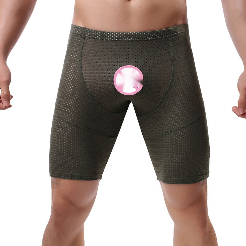 Style de mesh respirant homme d'été pour les boxeurs de sport