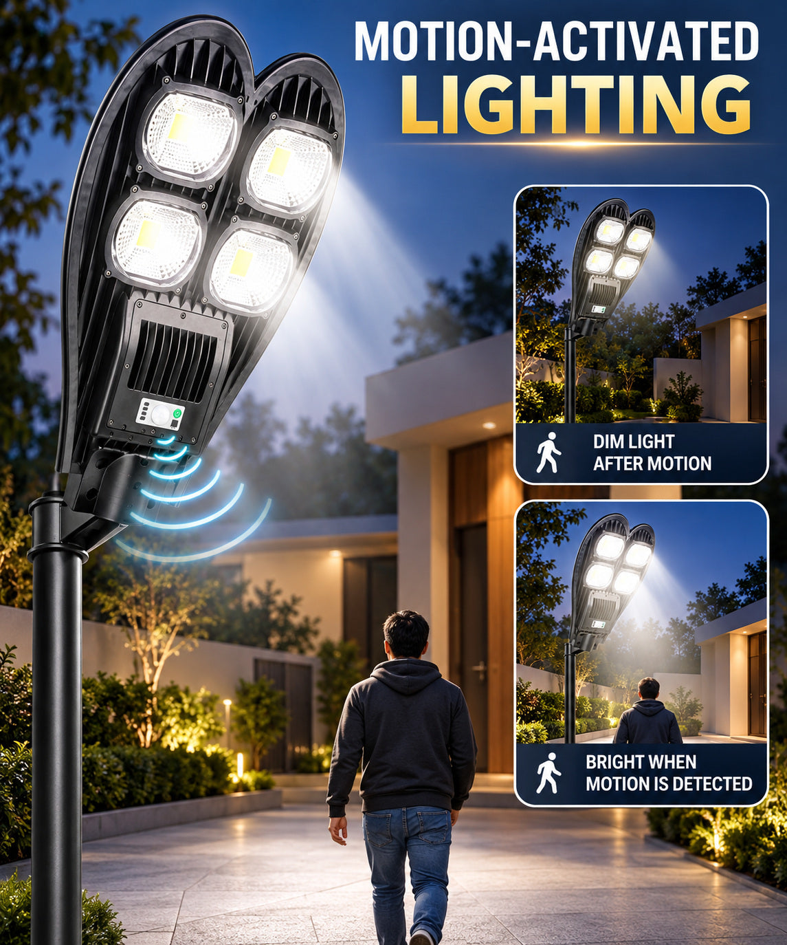 Solar Powered Motion Sensor Waterproof COB LED lampe de travail pour la réparation automatique W762B Street 10W