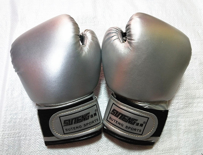 Suteng Pearlescent Gants de boxe pour enfants de couleur solide Gants de boxe Sac à sable Gants de boxe
