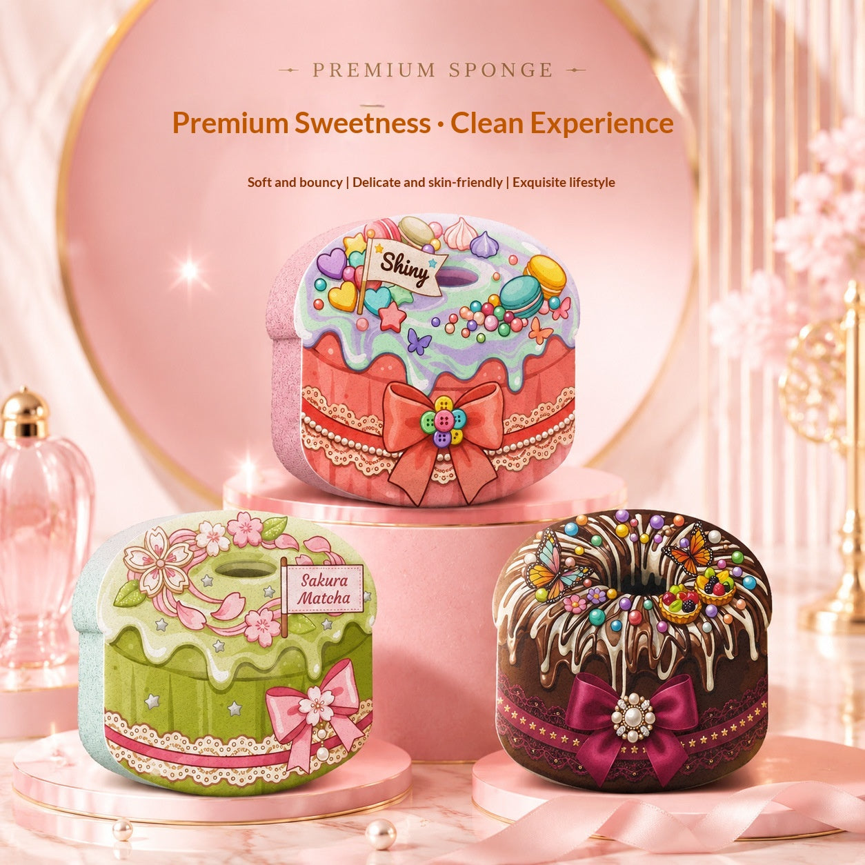 Boîte cadeau créative à éponge en forme de donut