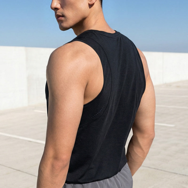 Entraînement Breathable Quick-drying Running Fitness et Casual Sleeveless Top