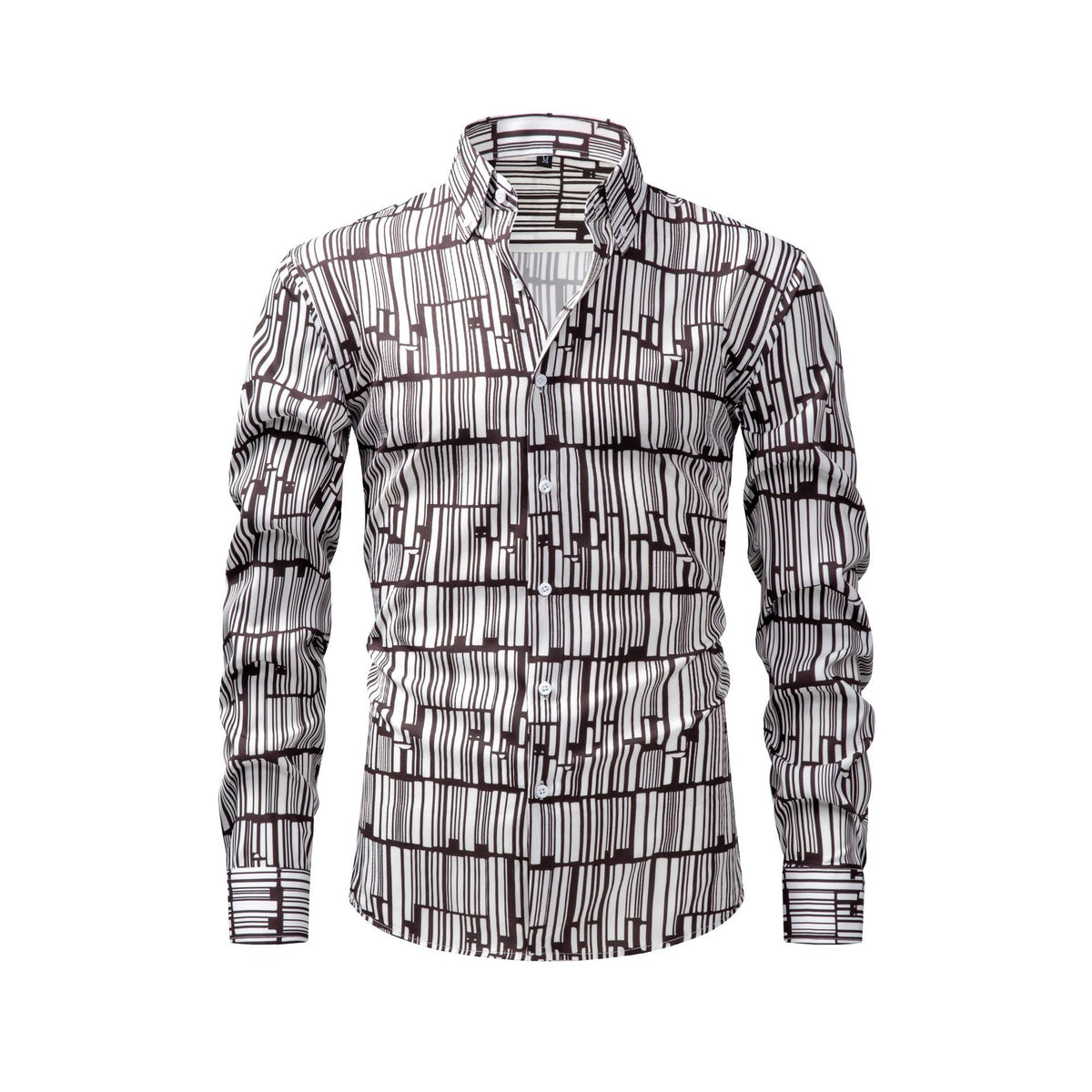 T-shirt pour homme à manches longues imprimé numérique à quatre voies Jiana