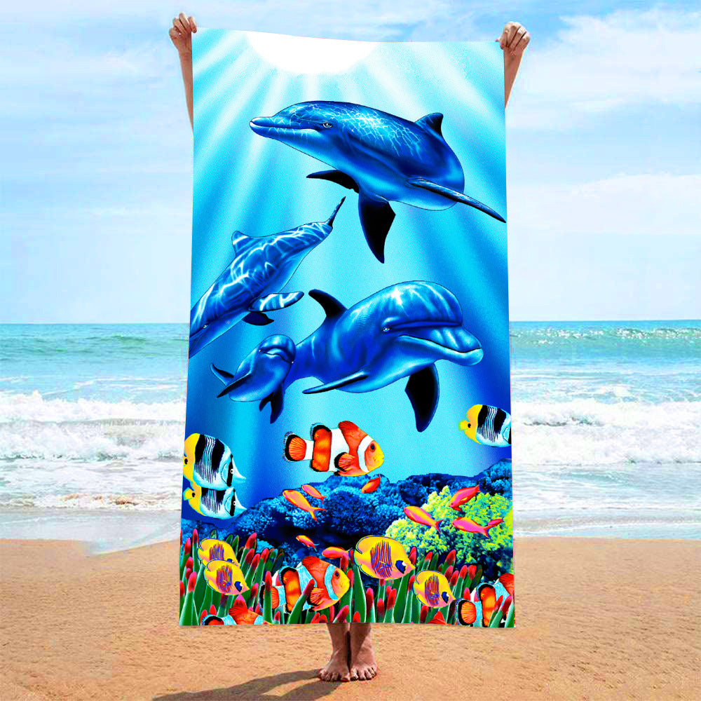 Serviette imprimée Seaside Vacation Beach Serviette de bain