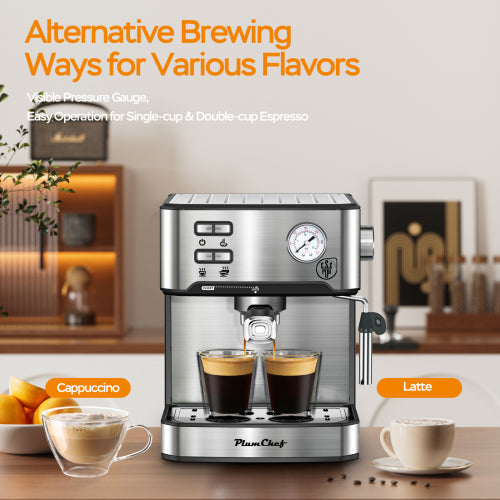 20 Bar Professional Espresso Machine with Milk Frother