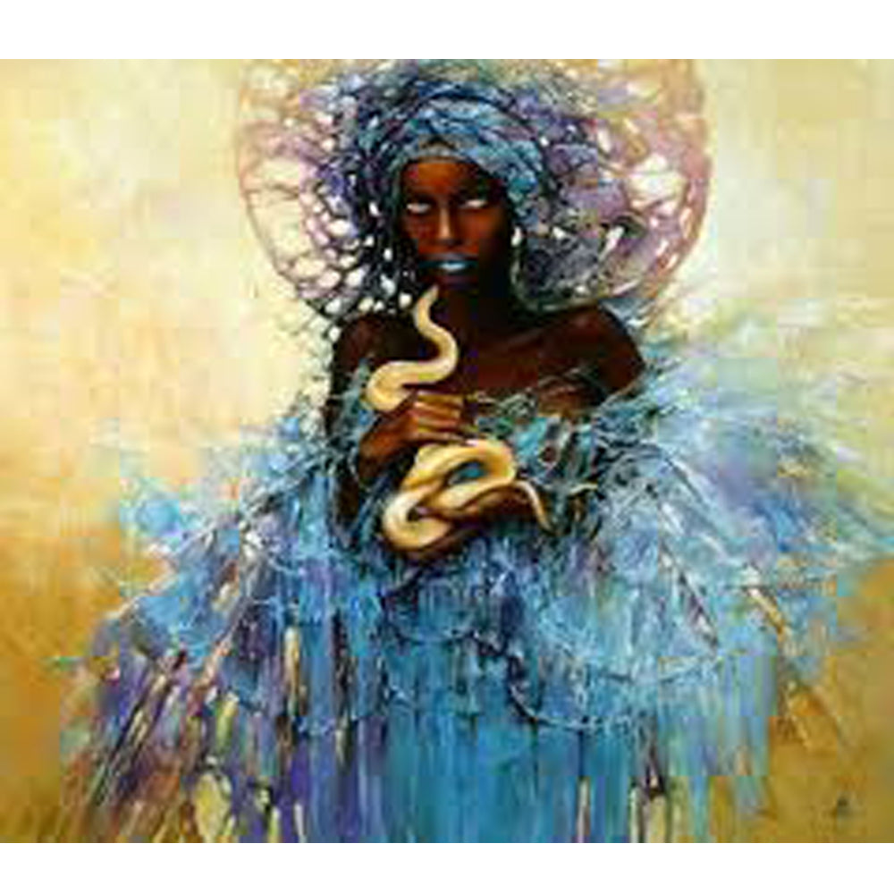 Peinture divine de diamant d'huile d'énergie féminine par chiffre