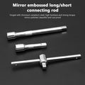 46Pcs métrique Socket 1 4 HSS Drive Ratchet Bit Set clé Torx Hex Tool Kit Case