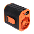 Ventilateur de suspension de taille noir-orange et noir-vert 5 lames 3 engrenages 4000-6000mAh moteur sans brosse
