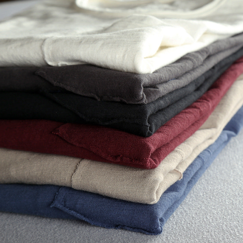 T-shirt casual homme respirant et confortable couche de base