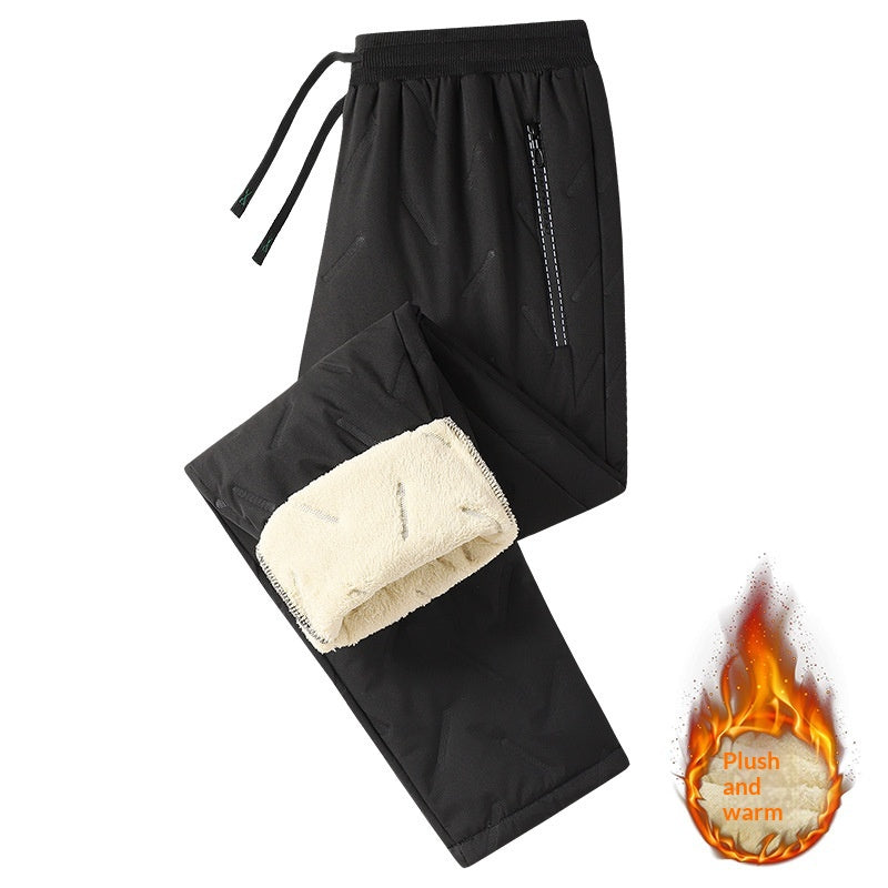 Pantalons de coton doublés de peau de mouton et d'eau froide