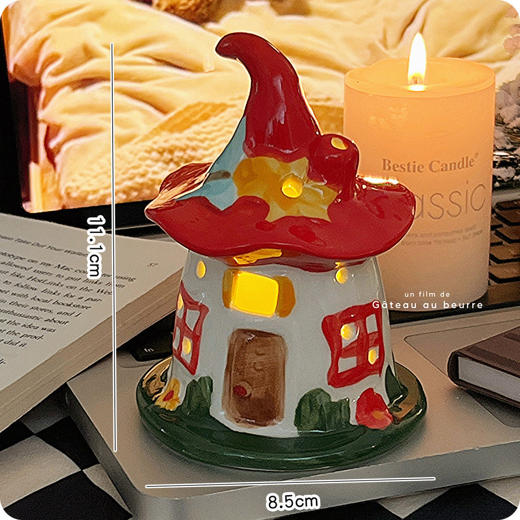 Magic House Night Light Cadeau d'anniversaire pour les femmes Ornement en céramique