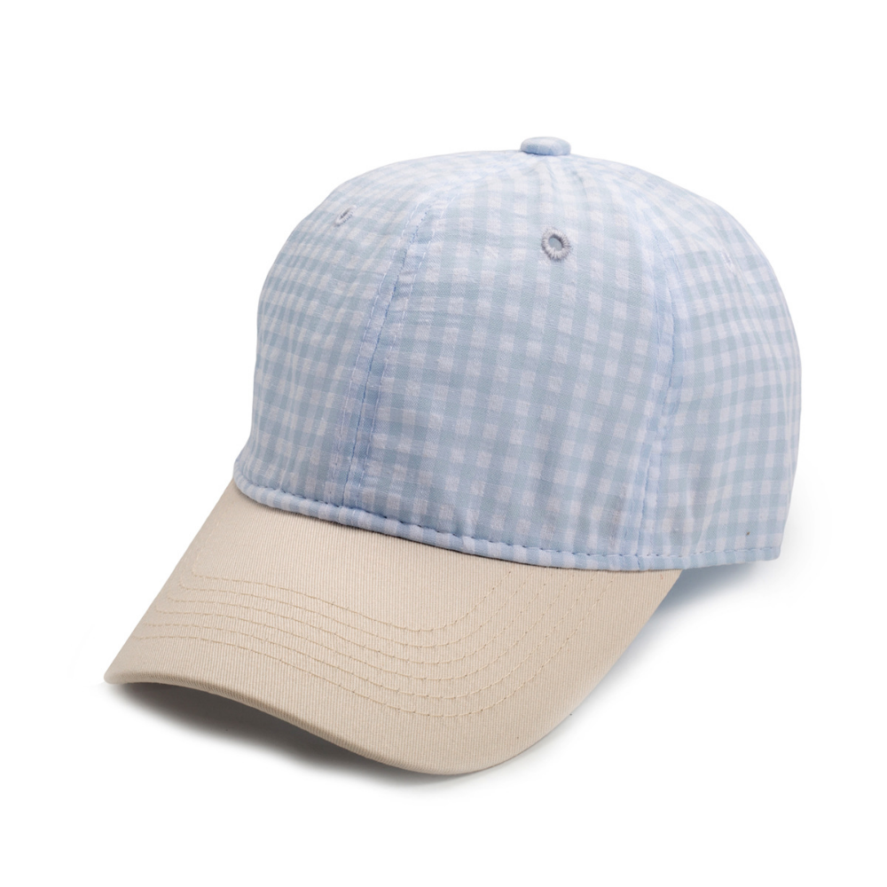 Hommes et femmes Multi-couleur Casquette de baseball à petits carreaux. Mode et style frais. P
