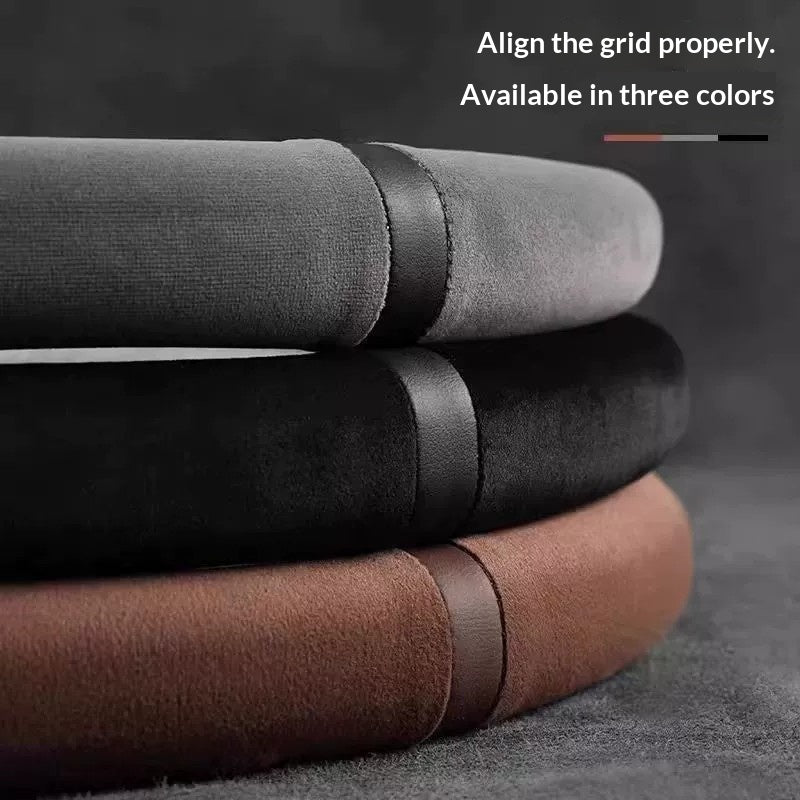 Couverture de volant tout-saison de type Suede