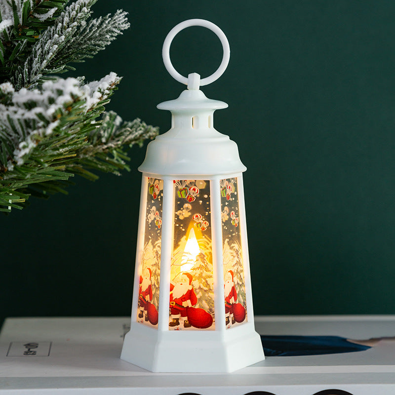 Décorations de Noël Cadeaux pour enfants Retro Portable Night Light Party Décoration Decorat