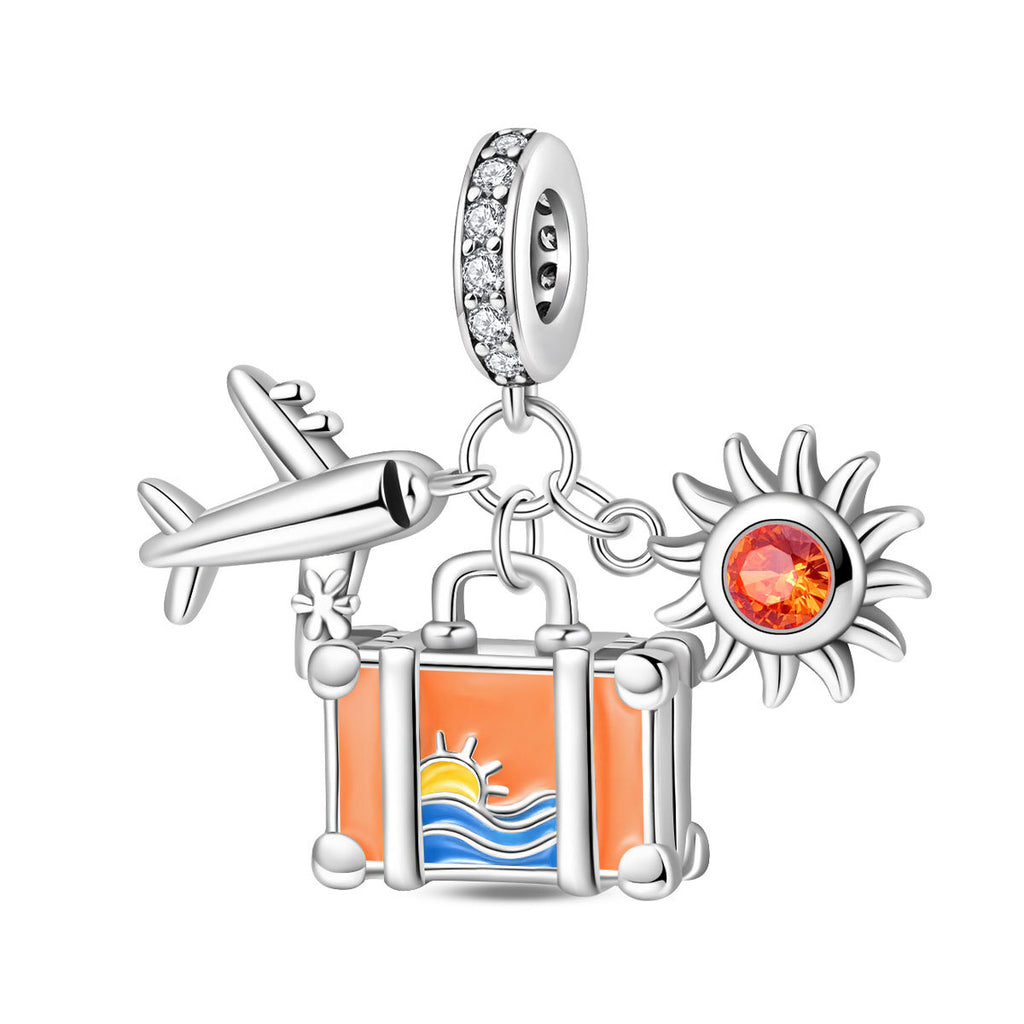 Valise d'avion World Travel Bricolage pendentif perles Accessoires