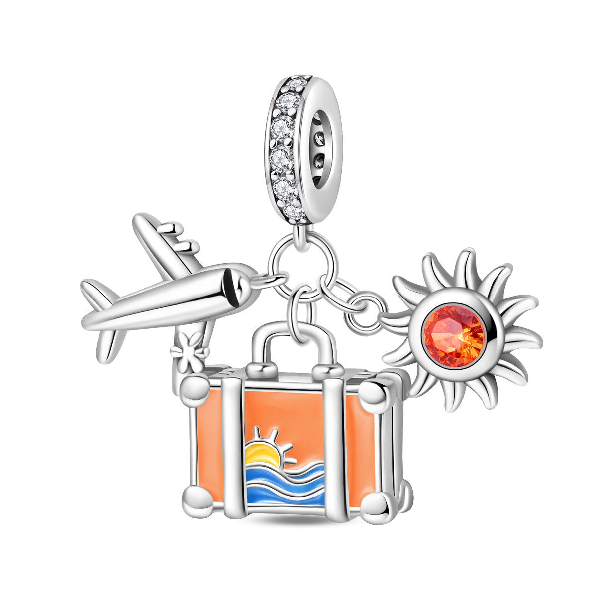 Valise d'avion World Travel Bricolage pendentif perles Accessoires