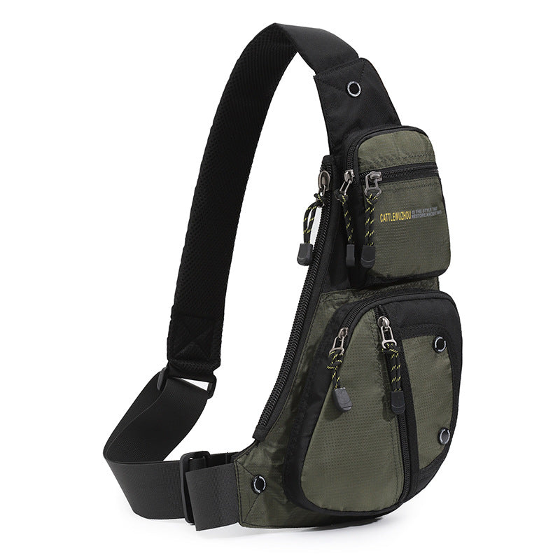 Poitrine pour hommes Outdoor Multi-fonctionnel Sac de Messagerie Epaule