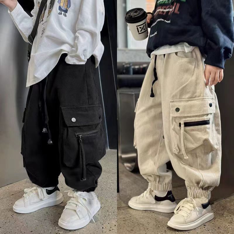 Pantalons Enfants Printemps et Automne Vêtements de travail