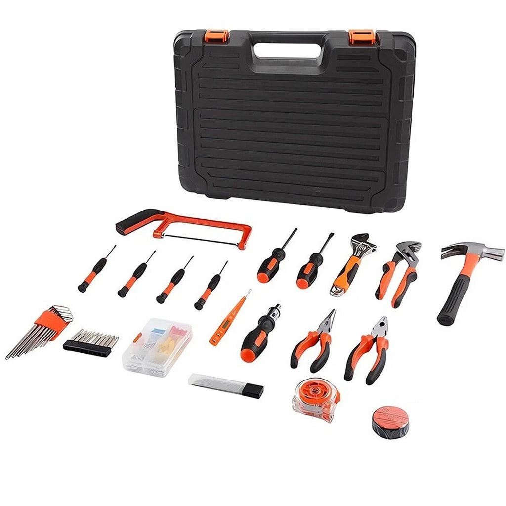 1OO PCS Kit d'outils à main ménager général avec boîte à outils étui de rangement pour la réparation à domicile