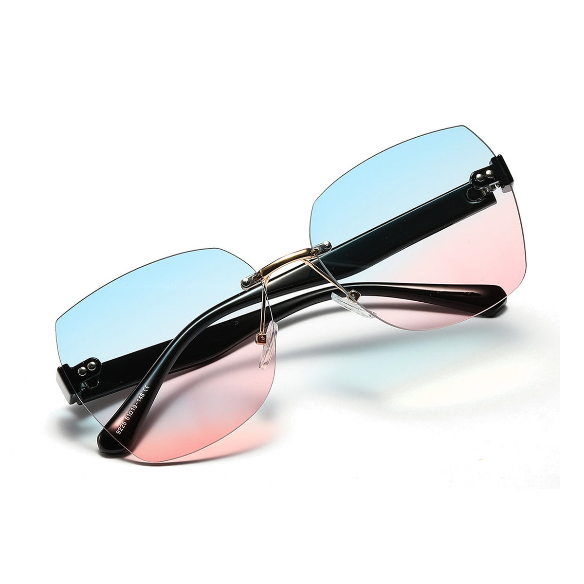 Lunettes de soleil haut de gamme Diamond Cut Edge pour femmes