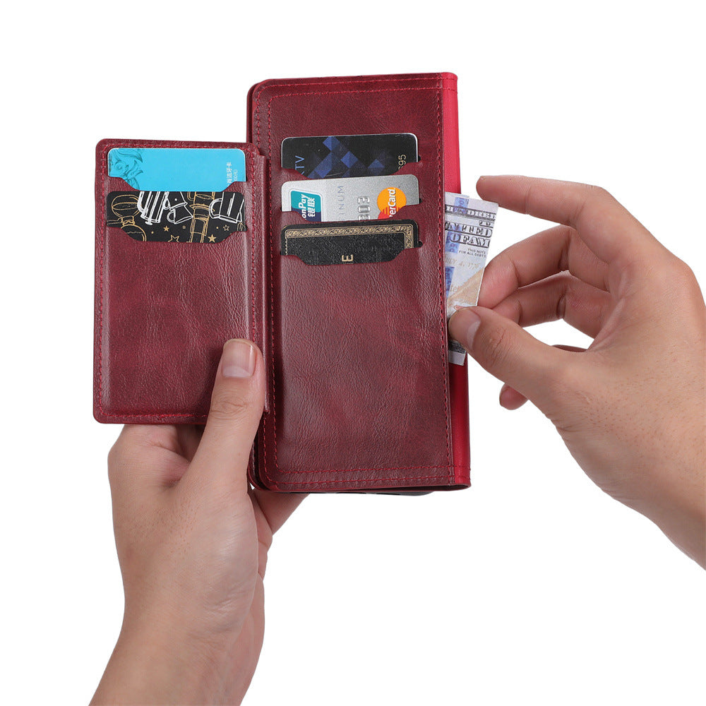 Boîtier de téléphone en cuir créatif minimaliste