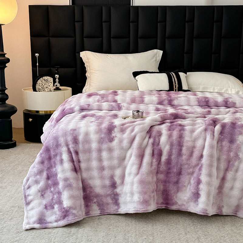 Revêtement en peluche en forme de lapin-fur-like en peluche avec imprimé design parfait pour les serviettes et comme un