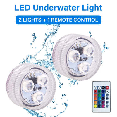 LED Waterproof Remote Control Aquarium Submersible Light