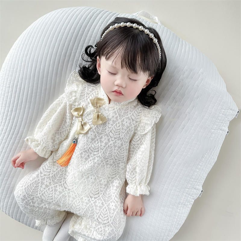 Princess Lace Long Sleeve Kids Bodysuit