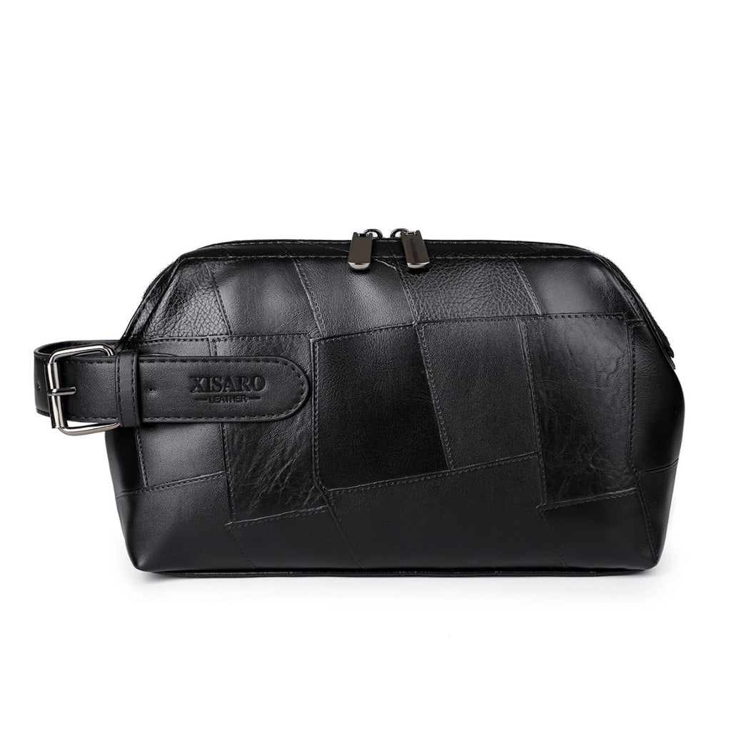 Sac à main en cuir souple pour hommes occasionnel de grande capacité