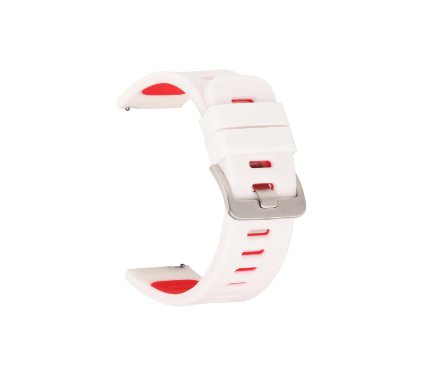 Bracelet en silicone Smart Watch bicolore 20 22mm