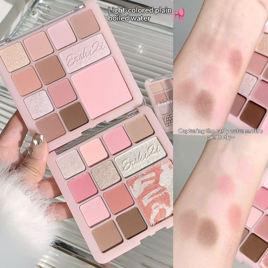 Pink Mist Floral All-in-One Palette Matte, Pearlescent & Fine Shimmer Blush Combo