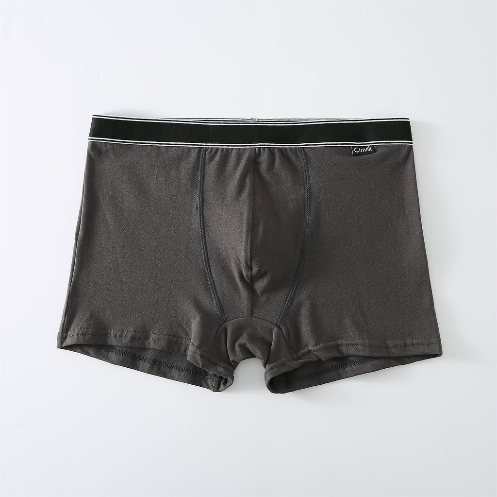Sous-vêtements pour hommes en coton taille moyenne