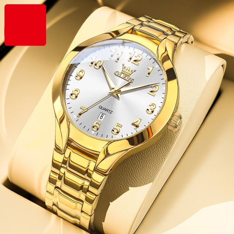 Mode polyvalente pour hommes Montre à quartz à cadran tridimensionnel