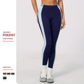 Pantalon de yoga couleur contrastante avec un lifting des fesses