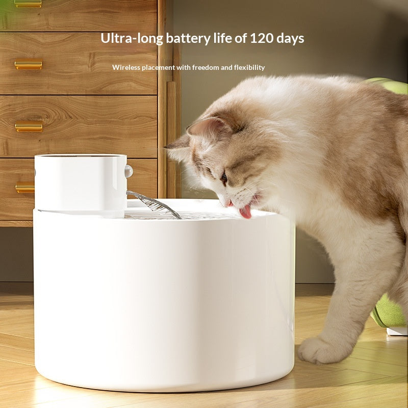 Automatic ceramic cat water fountain