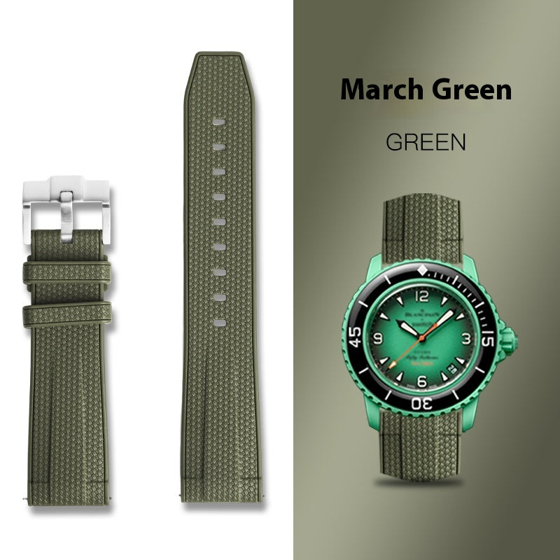 Bracelet de montre de sport en silicone en caoutchouc