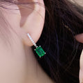 S925 Boucles d'oreilles en argent 2,7g créées en laboratoire