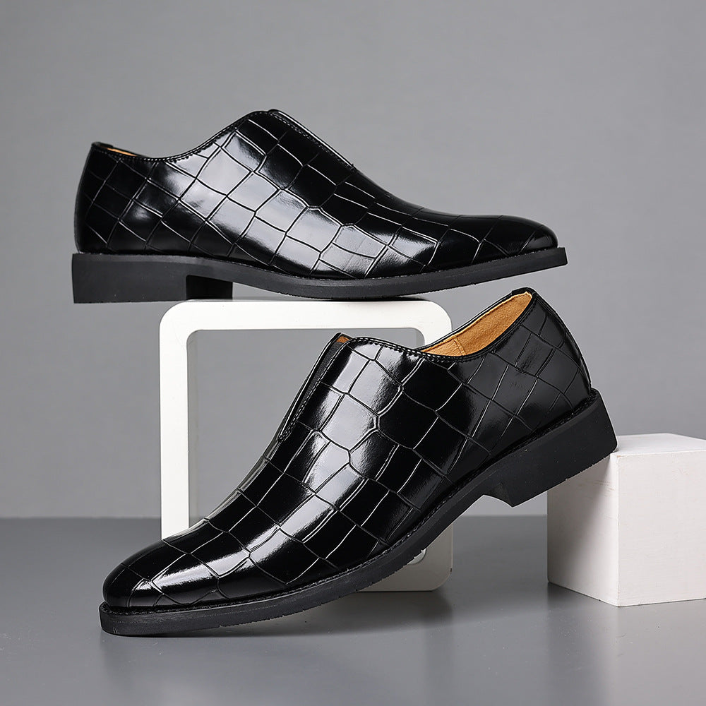 Pattern en pierre Casual Hommes Chaussures en cuir mode Et respirant