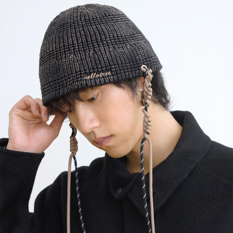 Chapeau casual et élégant Knit Fisherman qui aplatit le visage en le rendant plus petit
