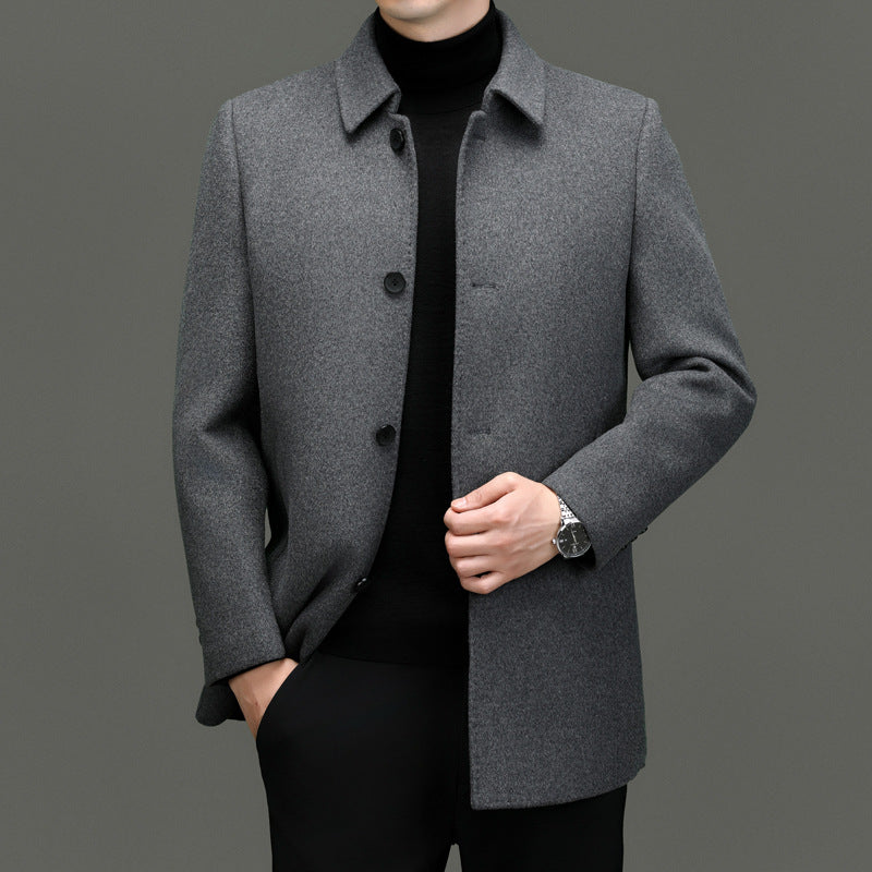 Manteau de laine amovible