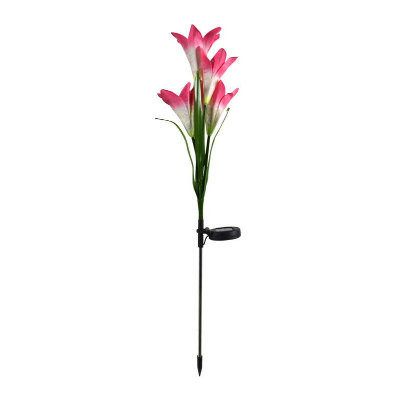 Solar Lily Festive Lantern Outdoor Villa Courtyard Garden