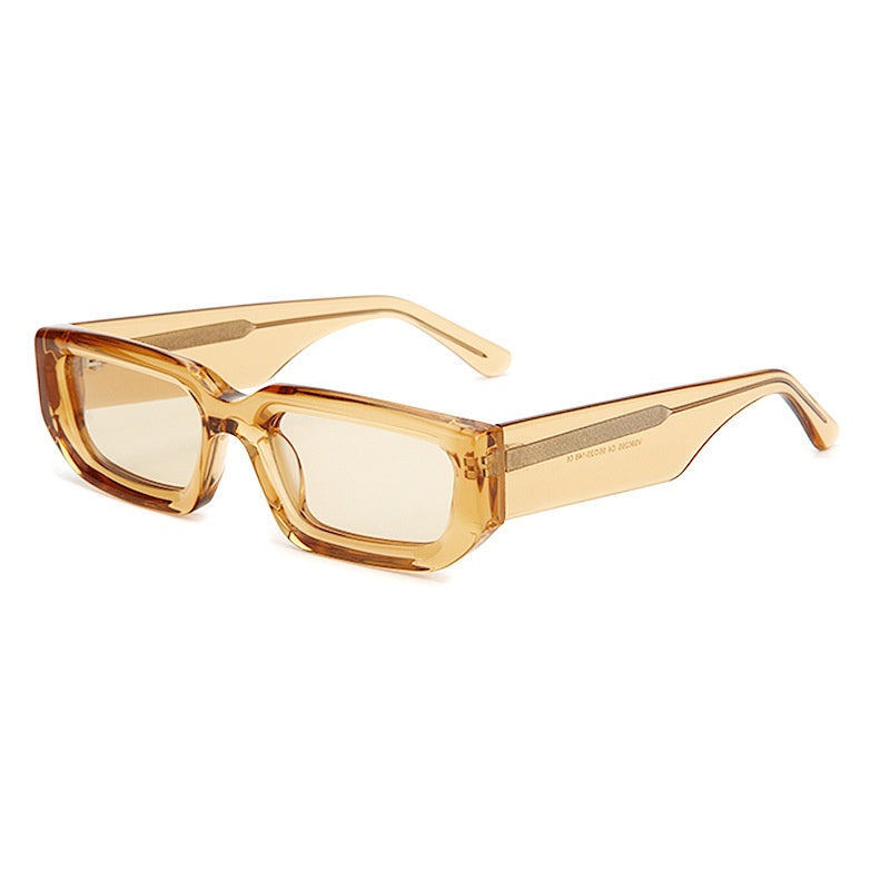 Lunettes de soleil à la mode européenne et américaine avec un cadre carré et des bras de temple larges