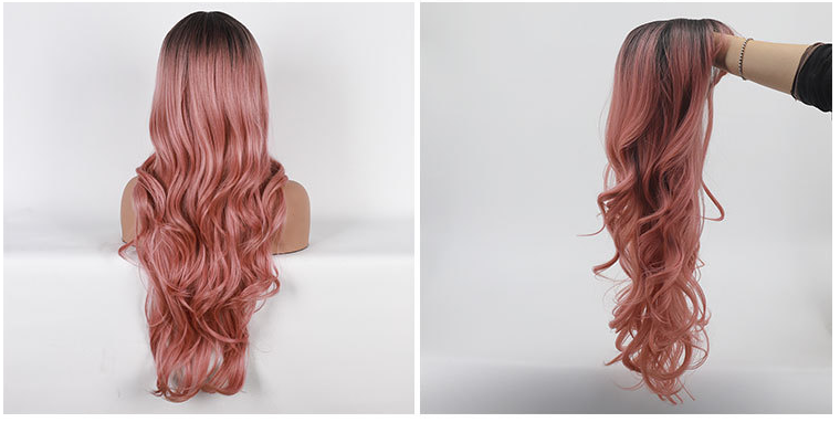 Couverture européenne et américaine pour perruque à cheveux bouclés