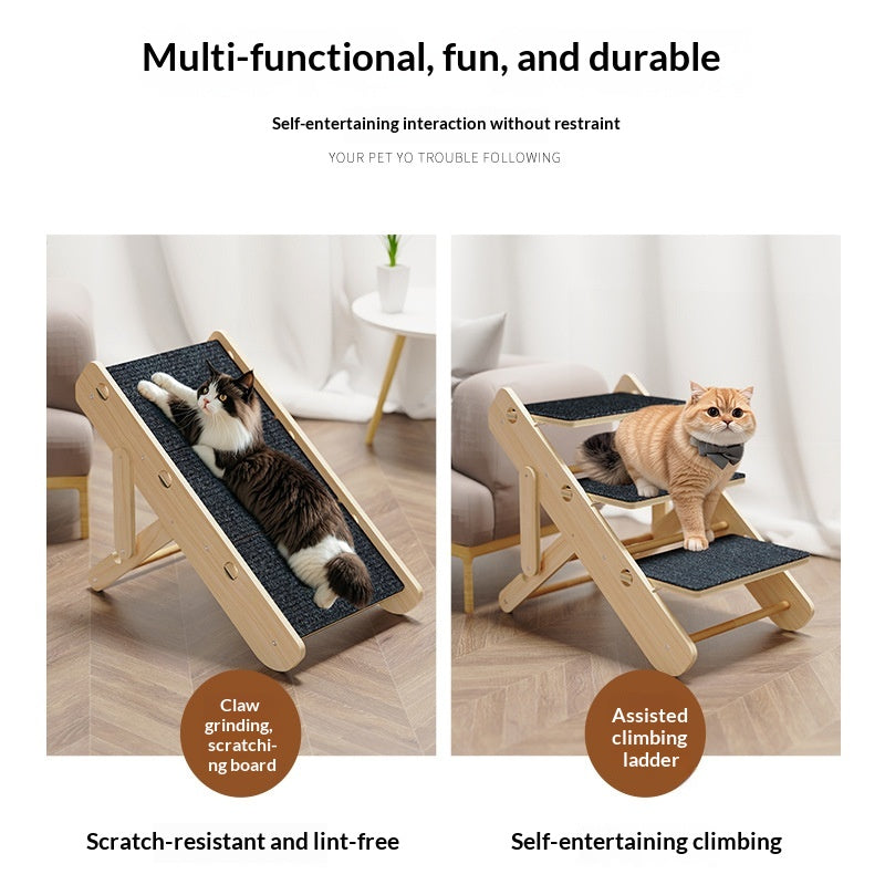 Échelle réglable pour animaux de compagnie non glissants