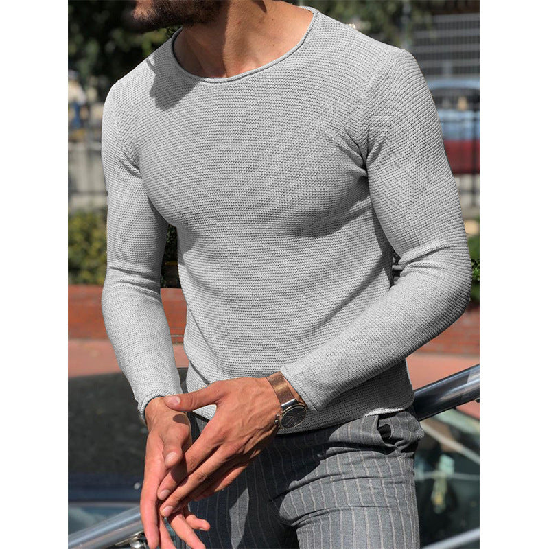 Chandail casual cou d'équipage pour hommes mode