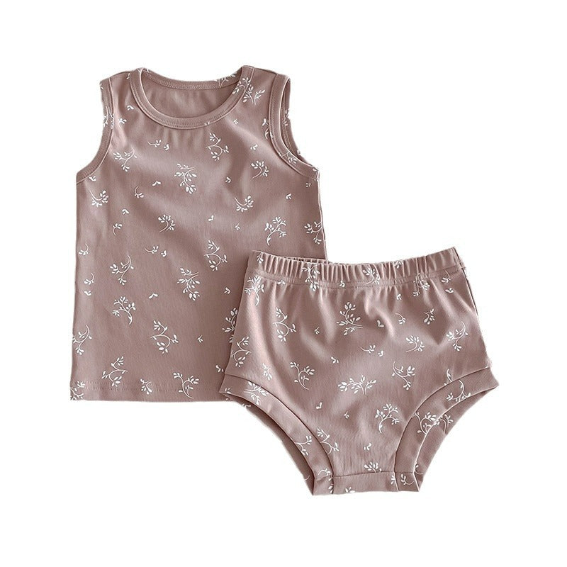 Ensemble de pyjama pour bébé et enfants de style été