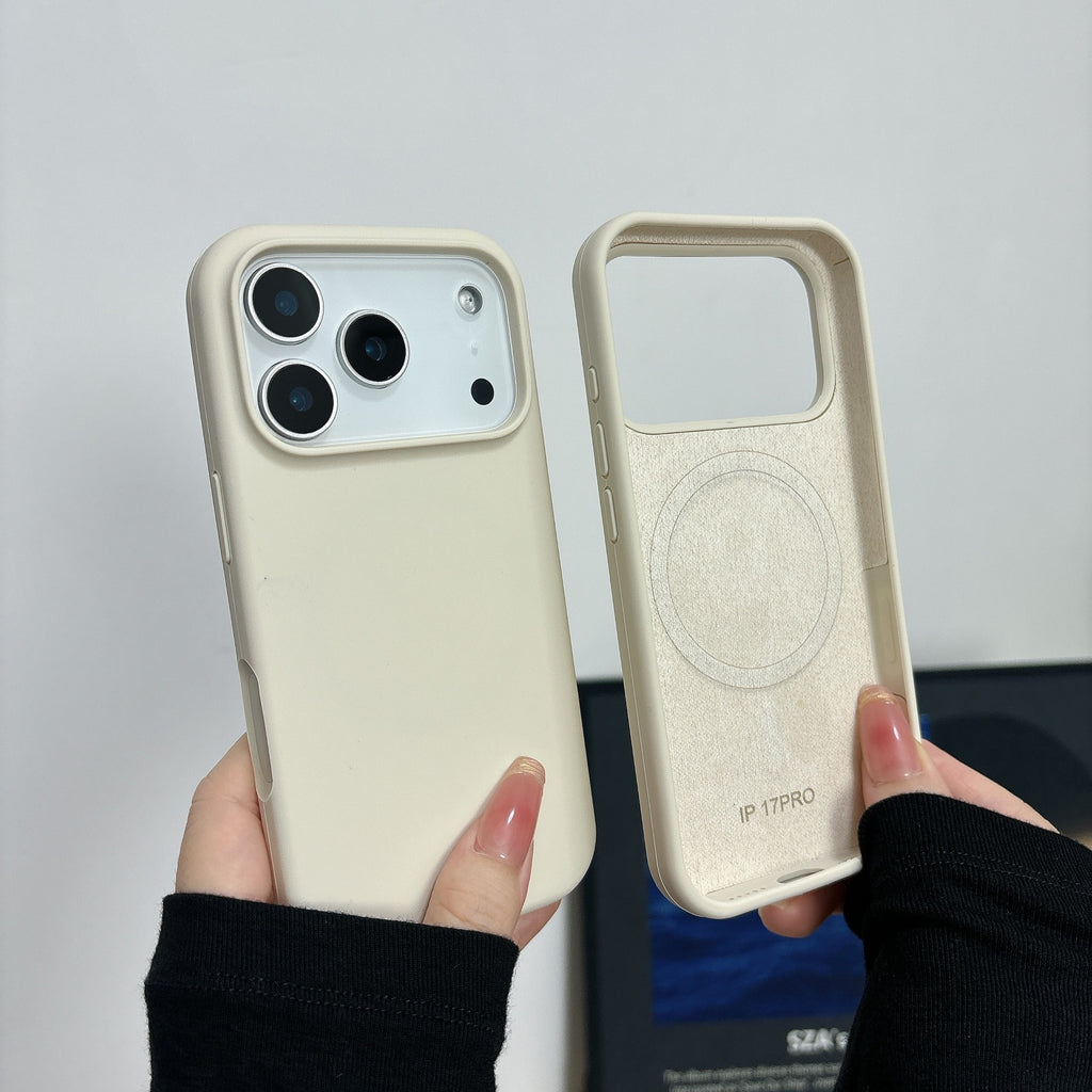 Boîtier de téléphone à charge magnétique liquide tout compris Ai Bouton résistant à la chute